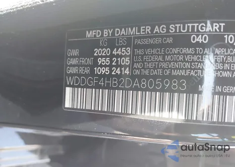 2013 Mercedes-Benz C 250 Luxury/Sport from USA, damaged, VIN WDDGF4HB2DA805983